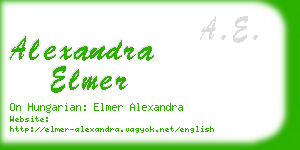 alexandra elmer business card